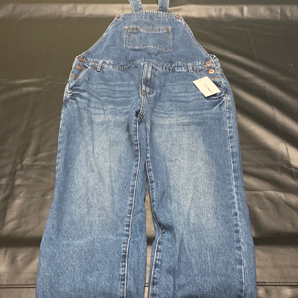 🅽🅴🆆 Fashion nova mens medium blue wash Lennie overalls size 36
